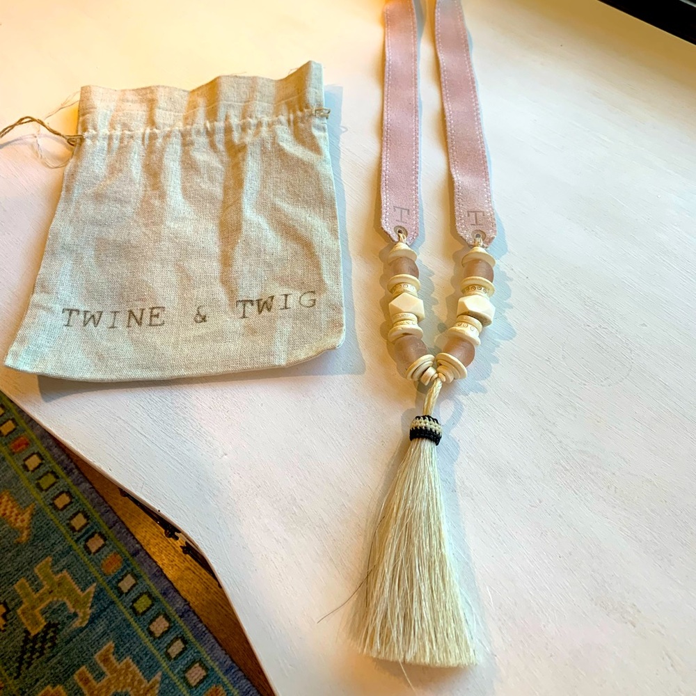 Time and Twig blush necklace.